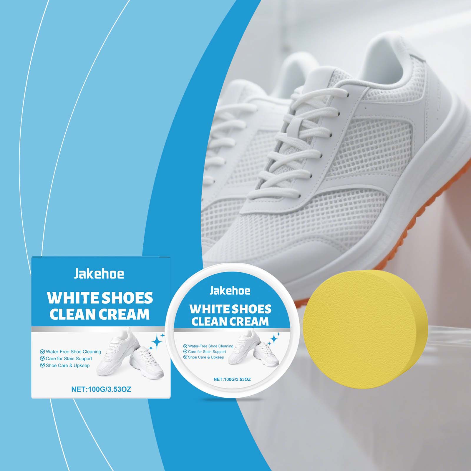 Krim Pembersih Sepatu Putih Pe - Sneaker Care Whitener ulasan dan harga