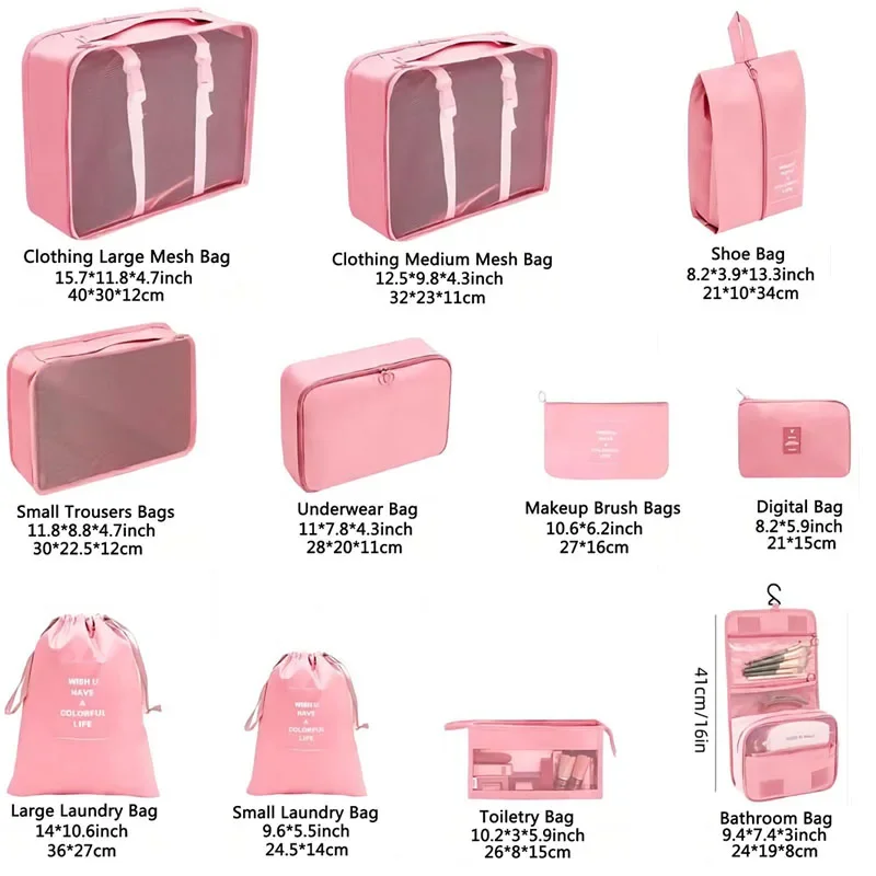8/9/10/11 buah Set Travel Orga - Shoe Bag Dust ulasan dan harga