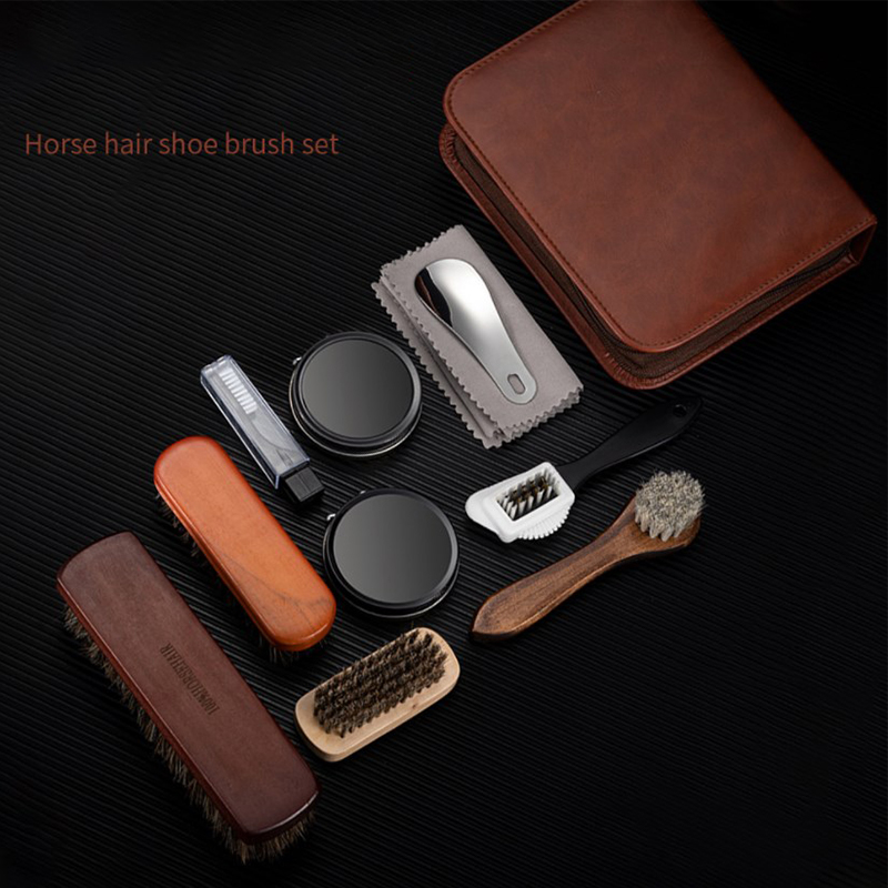 Sikat sepatu HorseHair, Set al - Sneaker Care Products ulasan dan harga