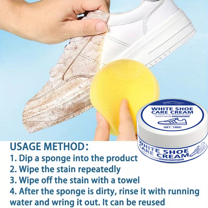 Krim Perawatan Sepatu Putih de - Sneaker Care Whitener ulasan dan harga