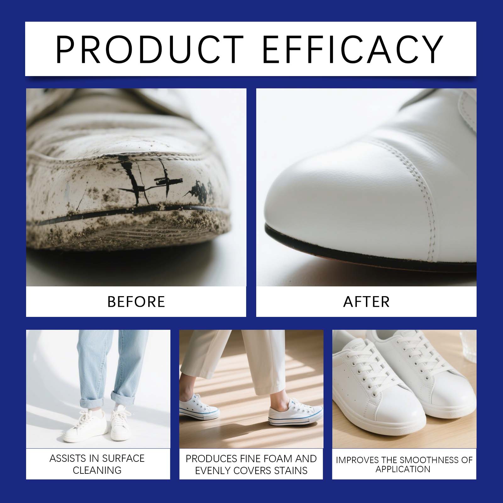 Pembersih Sepatu Putih Busa Pe - Sneaker Care Whitener ulasan dan harga